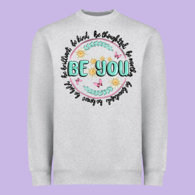 Be You Inspiration Heavyweight Sweatshirt Designed By Maliassmallbusiness