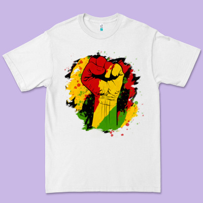 Juneteenth Fist Premium Tee Designed By Hra Design Shop