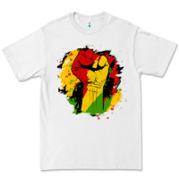 White juneteenth fist Premium Tee - HRA Design Shop