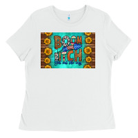 White boom bitch get out the way skinny metal can holder Ladies Tee - HRA Design Shop