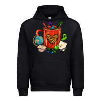 Black teacher crayons coffee mug Urban Hoodie - FaDigitalArtStudio