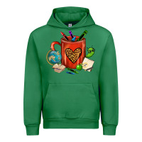 Emerald teacher crayons coffee mug Urban Hoodie - FaDigitalArtStudio
