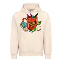 Sandshell teacher crayons coffee mug Urban Hoodie - FaDigitalArtStudio