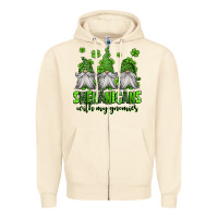 Sandshell shenanigans with my gnomies st patricks day gnomes Zipper Hoodie - Jasminsmagicworld