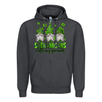 Smoke shenanigans with my gnomies st patricks day gnomes Zipper Hoodie - Jasminsmagicworld