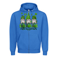 True Royal shenanigans with my gnomies st patricks day gnomes Zipper Hoodie - Jasminsmagicworld