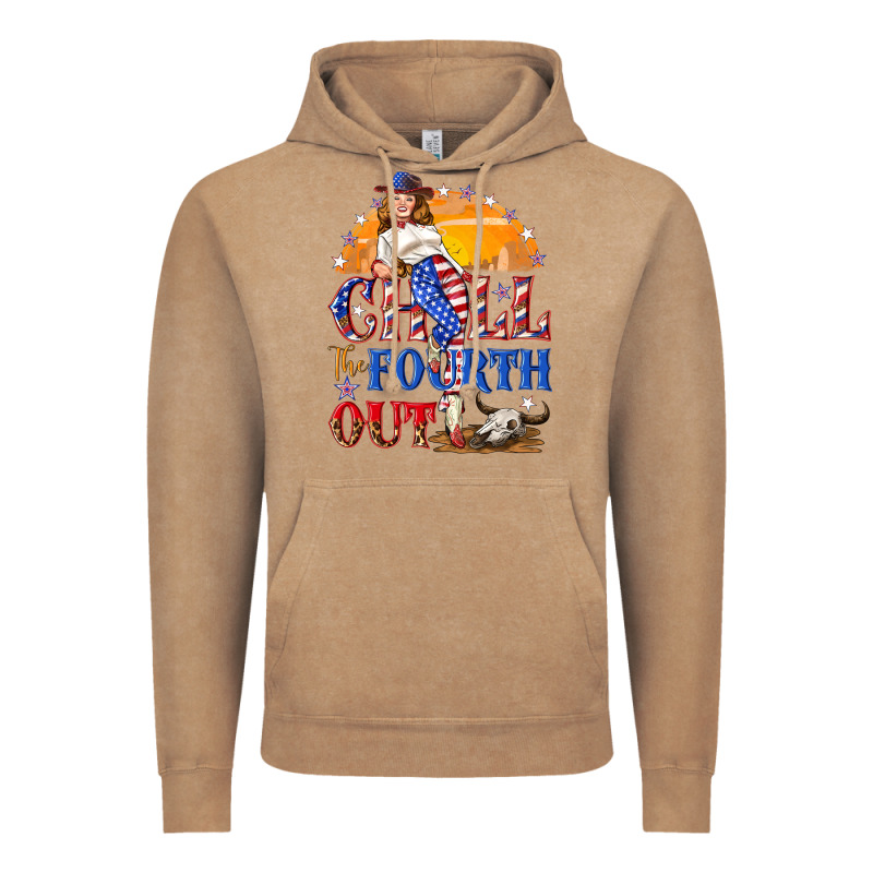 Chill The Fourth Out 4th Of July Vintage Hoodie by NancyCooperArtShop | Teevron