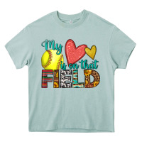 Arona my heart is on that field softball Heavy Core Tee - HRA Design Shop