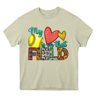 Mossy my heart is on that field softball Heavy Core Tee - HRA Design Shop