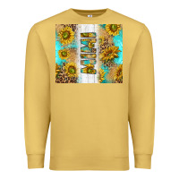 Antique Gold western mother's day mimi with turquoise and sunflowers and leopard tu Premium Sweatshirt - TumblerDesignByShophia