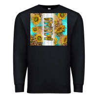 Black western mother's day mimi with turquoise and sunflowers and leopard tu Premium Sweatshirt - TumblerDesignByShophia