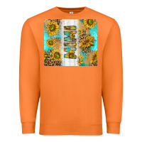Carrot western mother's day mimi with turquoise and sunflowers and leopard tu Premium Sweatshirt - TumblerDesignByShophia