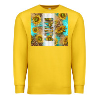 Lemon western mother's day mimi with turquoise and sunflowers and leopard tu Premium Sweatshirt - TumblerDesignByShophia