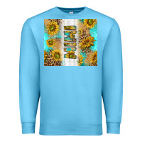 Ocean Blue western mother's day mimi with turquoise and sunflowers and leopard tu Premium Sweatshirt - TumblerDesignByShophia