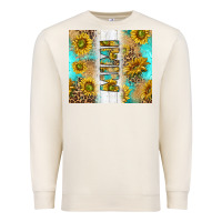 Sandshell western mother's day mimi with turquoise and sunflowers and leopard tu Premium Sweatshirt - TumblerDesignByShophia