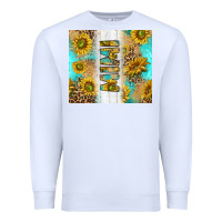 White western mother's day mimi with turquoise and sunflowers and leopard tu Premium Sweatshirt - TumblerDesignByShophia