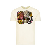Vintage Arctic hereford bull western background Vintage Tee - LillyAllenDesigns