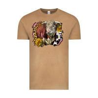 Vintage Camel hereford bull western background Vintage Tee - LillyAllenDesigns