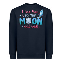 Navy i love you to the moon and back Heavyweight Sweatshirt - MaliasSmallBusiness