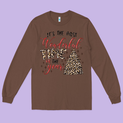 It's The Most Wonderful Time Of The Year Long Sleeve Tee Designed By Maliassmallbusiness