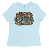 Baby Blue deer rodeo Ladies Tee - SublimationCraftShop