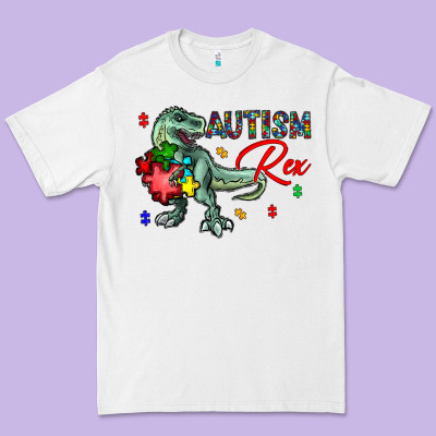 Autism Rex Premium Tee Designed By Cowhidedigitalart
