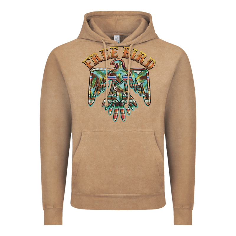 Free Bird Feathers Thunderbird Vintage Hoodie by BarkalooDesign | Teevron