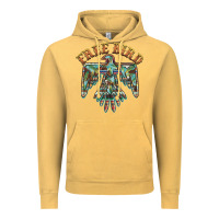 Vintage Mustard free bird feathers thunderbird Vintage Hoodie - BarkalooDesign