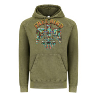 Vintage Olive free bird feathers thunderbird Vintage Hoodie - BarkalooDesign