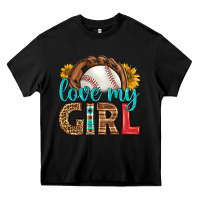 Black love my girl baseball Heavy Core Tee - HRA Design Shop
