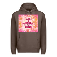 Coffee caution i have no filter Premium Hoodie - TumblerDesignByShophia