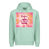 Seafoam caution i have no filter Premium Hoodie - TumblerDesignByShophia