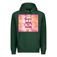 Sports Green caution i have no filter Premium Hoodie - TumblerDesignByShophia