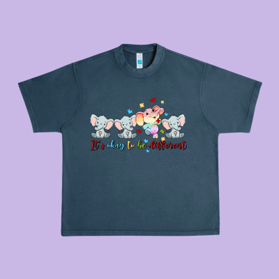 It's Okay To Be Different Urban Heavy Tee Designed By Maliassmallbusiness