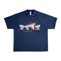 Navy it's okay to be different Urban Heavy Tee - MaliasSmallBusiness