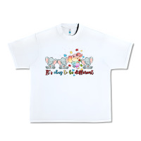 White it's okay to be different Urban Heavy Tee - MaliasSmallBusiness