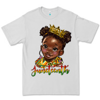 Dove Grey juneteenth black girl Premium Tee - HRA Design Shop