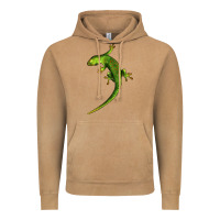 Vintage Camel Green Lizard Illustrations Vintage Hoodie - LillyAllenDesigns