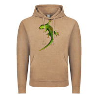Vintage Coffee Green Lizard Illustrations Vintage Hoodie - LillyAllenDesigns
