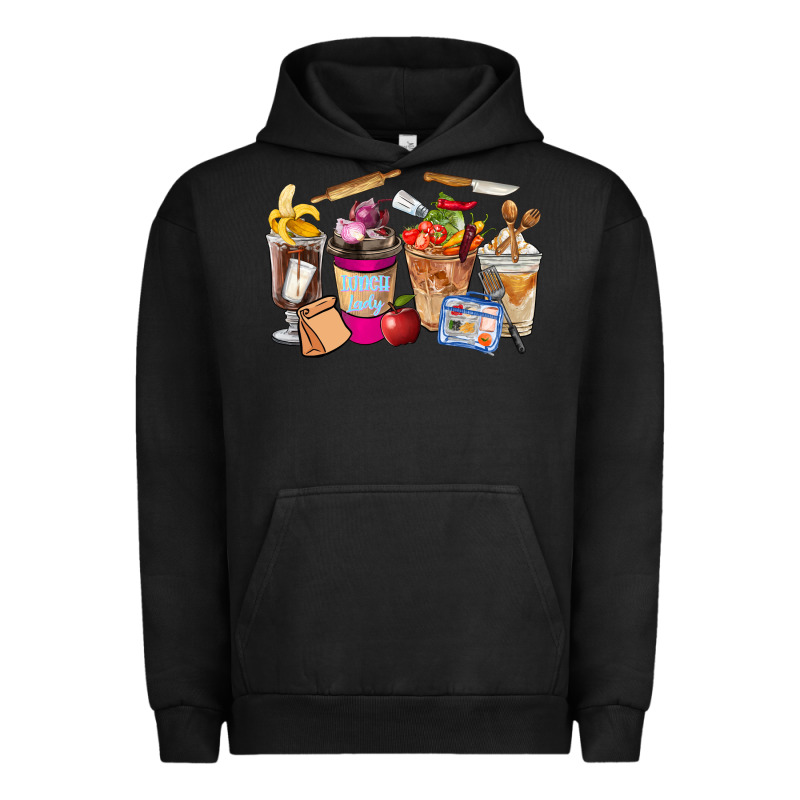 Lunch Lady Coffee Cups Urban Hoodie by FaDigitalArtStudio | Teevron