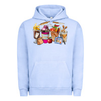 Pigment Grape Ice Lunch Lady Coffee Cups Urban Hoodie - FaDigitalArtStudio