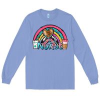 Colony Blue nurse rainbow Long Sleeve Tee - NancyCooperArtShop