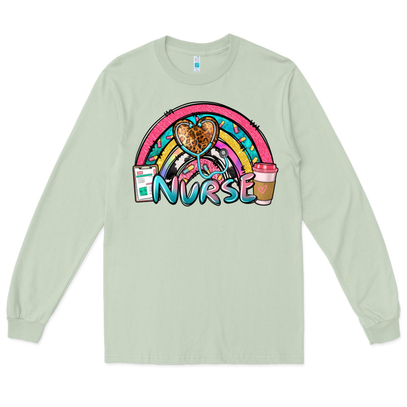 Nurse Rainbow Long Sleeve Tee by NancyCooperArtShop | Teevron