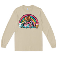 Mushroom nurse rainbow Long Sleeve Tee - NancyCooperArtShop