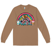 Toasted Coconut nurse rainbow Long Sleeve Tee - NancyCooperArtShop