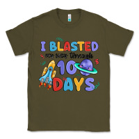 Army Green i blasted my way through 100 days Classic Tee - MaliasSmallBusiness