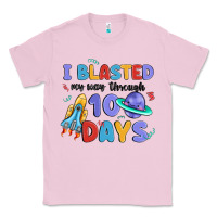 Bubblegum Pink i blasted my way through 100 days Classic Tee - MaliasSmallBusiness