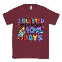 Burgundy i blasted my way through 100 days Classic Tee - MaliasSmallBusiness