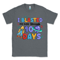 Charcoal Heather i blasted my way through 100 days Classic Tee - MaliasSmallBusiness