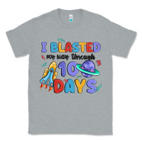 Heather Grey i blasted my way through 100 days Classic Tee - MaliasSmallBusiness